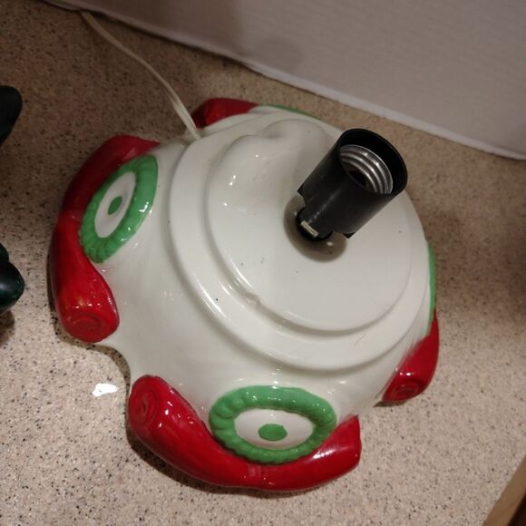 Vintage Tall Ceramic Christmas Tree with Base 18" - Picture 7 of 11